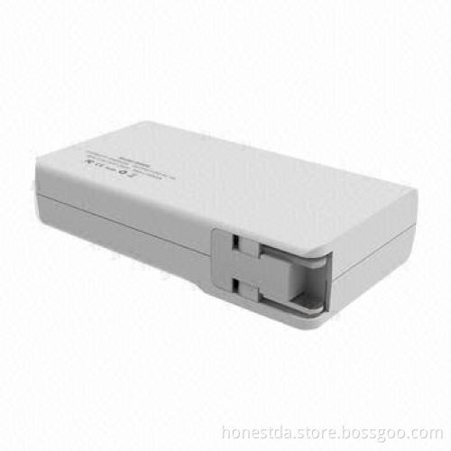 Hot selling emergency mobile power bank for smart phone with AC plug and LED power indicator